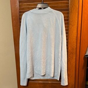 Lisa International Men's Light Blue Crewneck Sweater